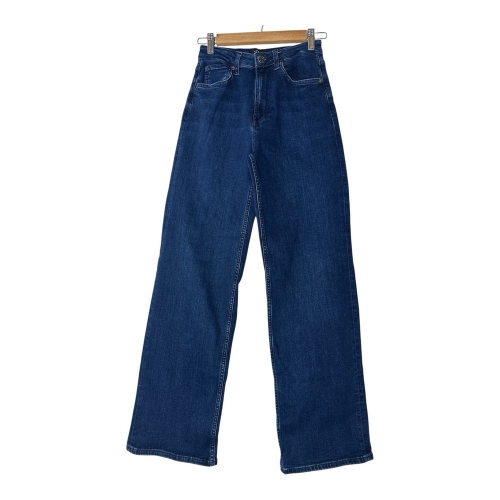 Rails Jeans Womens Size 25‎ The Getty High Rise Wide Leg Blue Stretch Classic